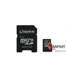 Карта пам'яті Kingston MicroSDHC 8 Gb С4 + SD